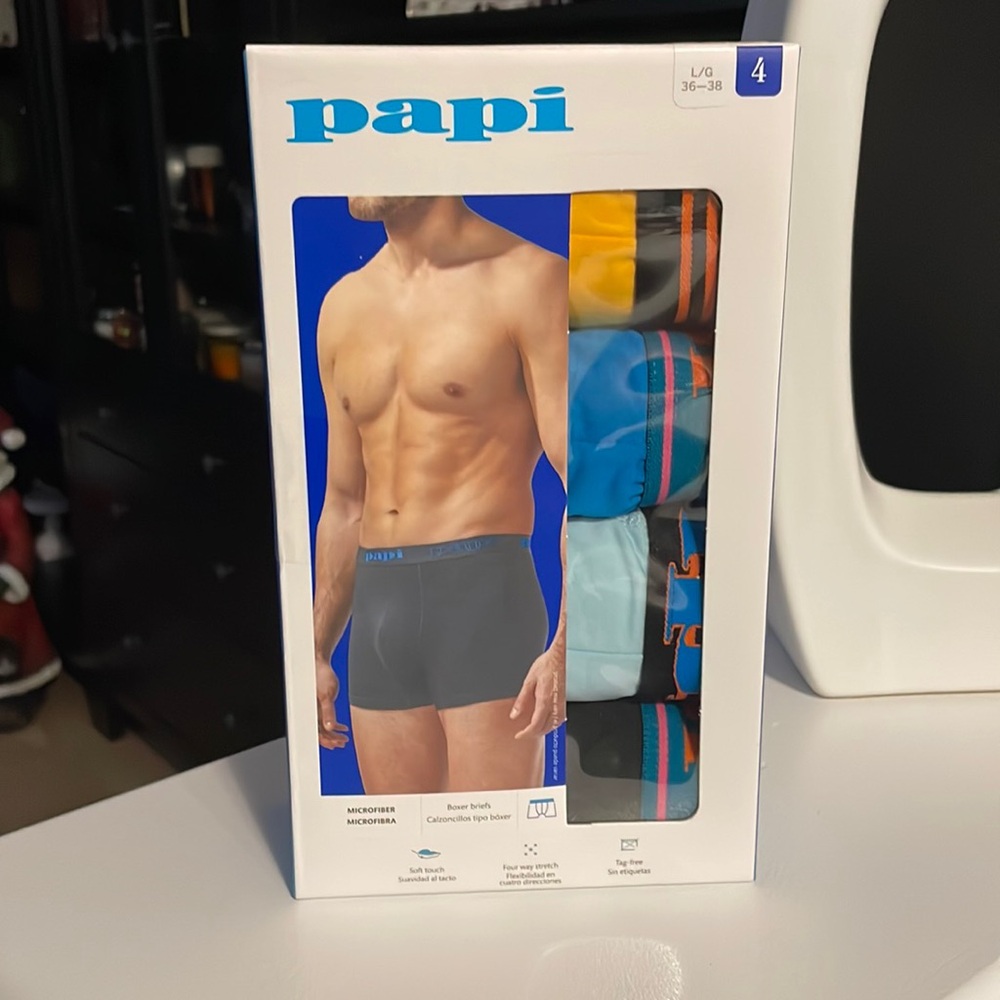 🆕Papi. Microfiber boxer briefs x4
